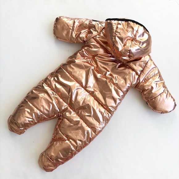 Steve Madden rose gold pram snowsuit EUC 3-6 month - Picture 5 of 5